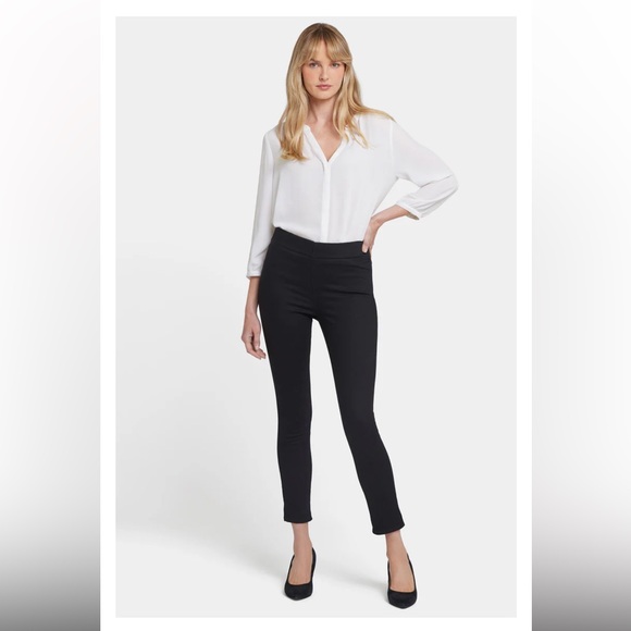 NYDJ Denim - NYDJ Women's Classic Black Straight Leg Ankle Jeans With Lift & Tuck NEW